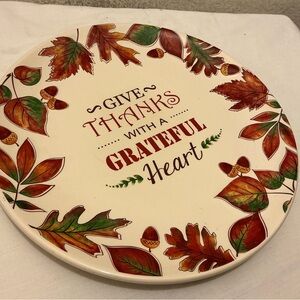 Hobby Lobby Cream Decorative Plate 12”